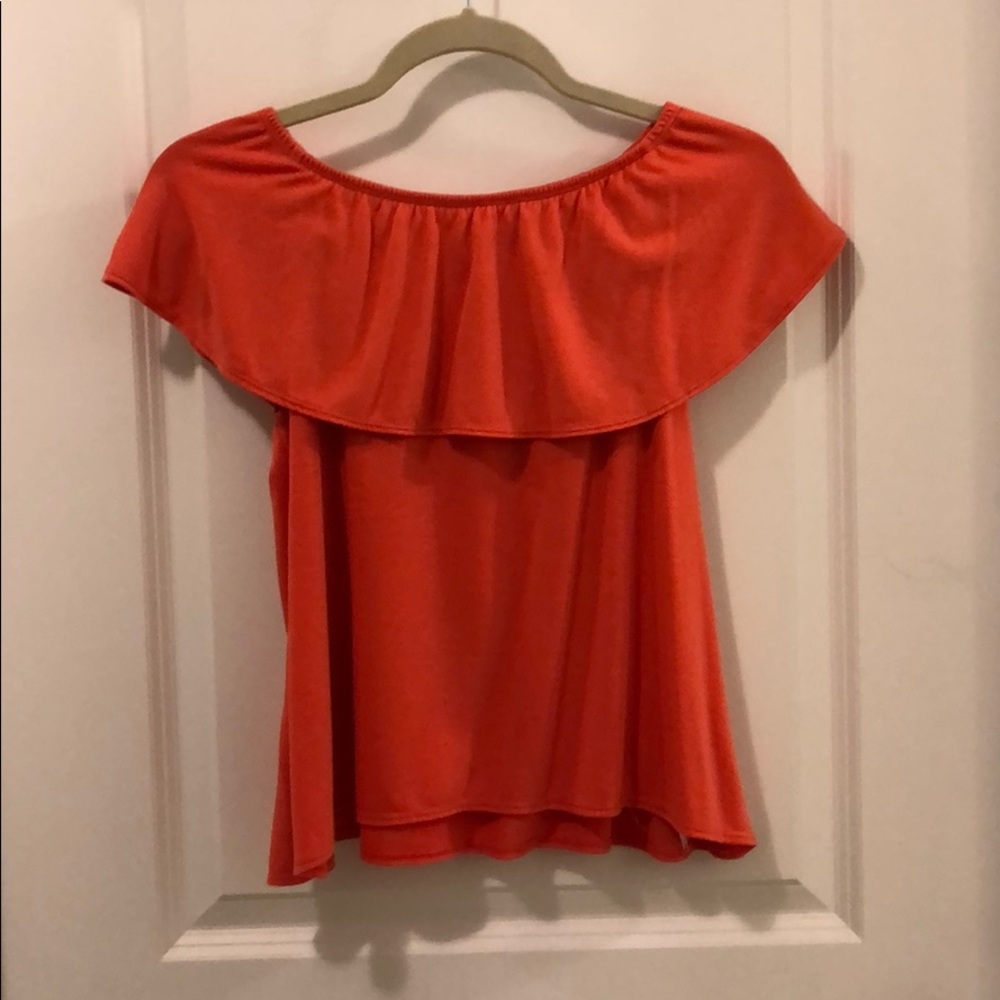 Coral Old Navy, off- the shoulder tee